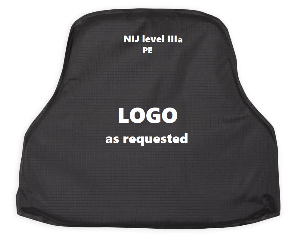 Plaque souple (PE) de niveau IIIA avant + protection arrière
