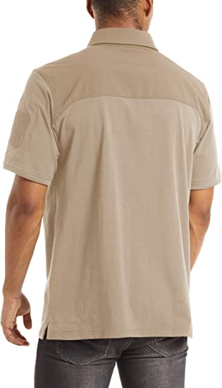 Polo à manches courtes extérieur chemise tactique militaire à séchage rapide pull # S568