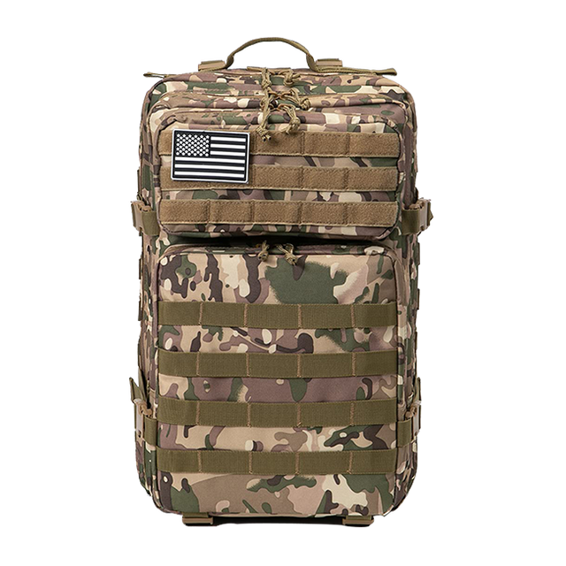  Sac à dos tactique militaire pour hommes et femmes 45L Army 3 Days Assault Pack Bag Grand sac à dos avec système Molle