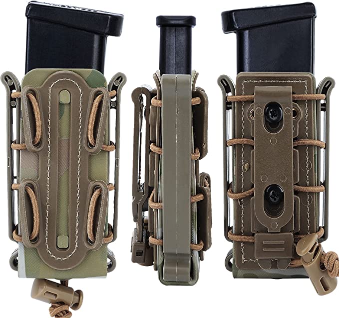 9mm Fast Molle Magazine Pouches Carrier pour Airsoft Shooting # M458